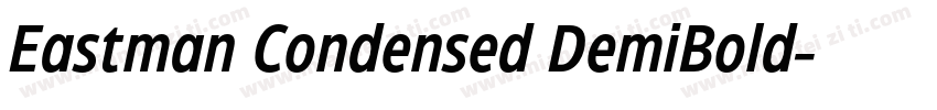 Eastman Condensed DemiBold字体转换